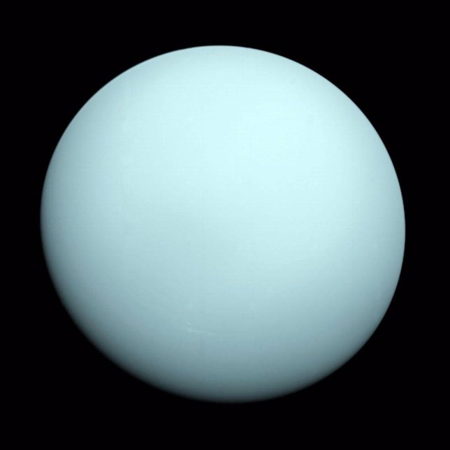 Urano, observado por Voyager 2 en 1986