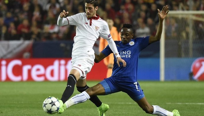 Escudero en el Sevilla - Leicester