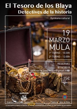 Imagen del cartel de la 'gymkana' en Mula