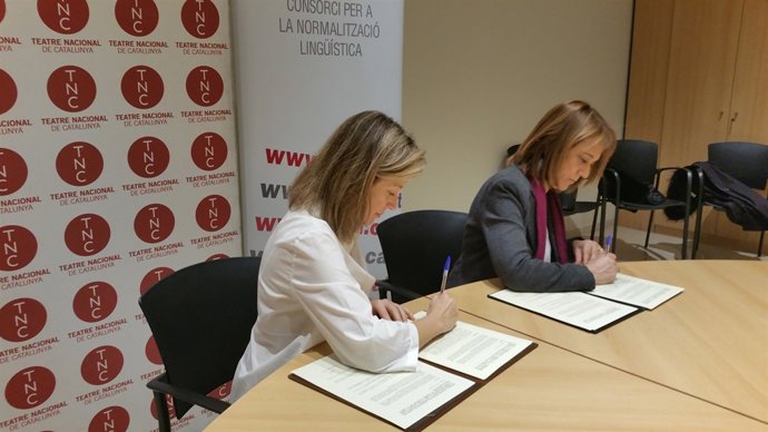 Mònica Campos (TNC) i Ester Franquesa (CPNL)