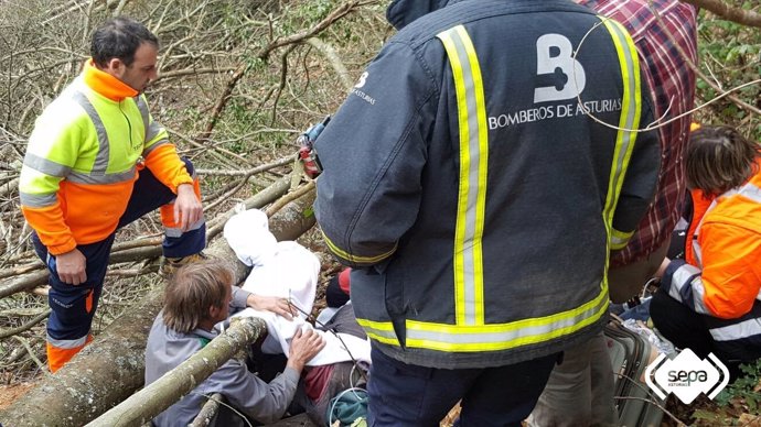 Accidente laboral en Cangas del Narcea