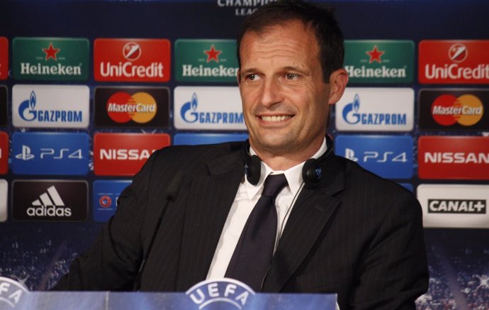 Massimiliano Allegri en rueda de prensa.