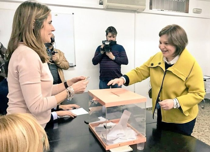 Bonig en el momento de la votación