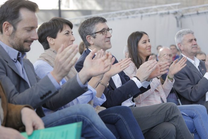 Patxi López durante un acto en Getafe