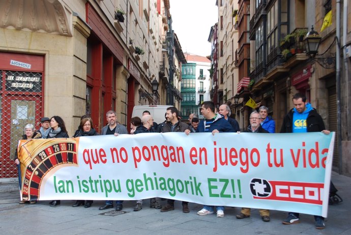 Concentración de CCOO Euskadi