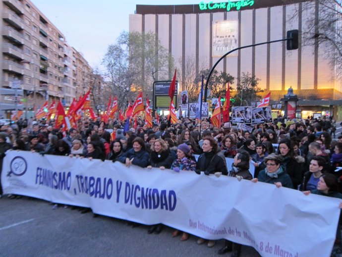 Manifestación 8 de marzo Día Internacional de las Mujeres