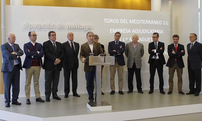 Bendodo y los nuevos gestores de la plaza de toros de la malagueta 2017