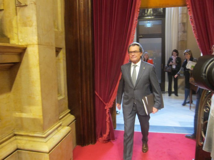  Artur Mas, en el Parlament
