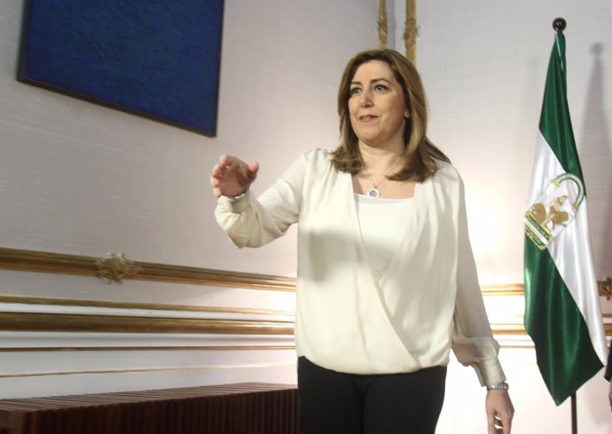 Susana Díaz tras reunirse con la presidenta del Consejo General de la Abogacía