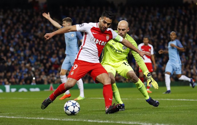 Falcao en el Manchester City - AS Monaco