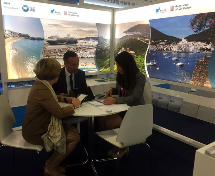 Puertos de la Generalitat se promociona en la Seatrade Cruise Global