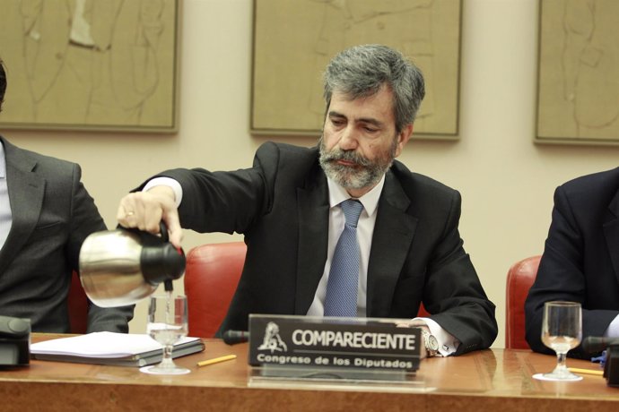 Carlos Lesmes, presidente del Tribunal Supremo, comparece en el Congreso