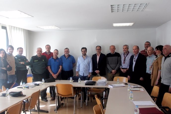 Soria: Carazo (C) con los representantes de entidades con las que se ha reunido