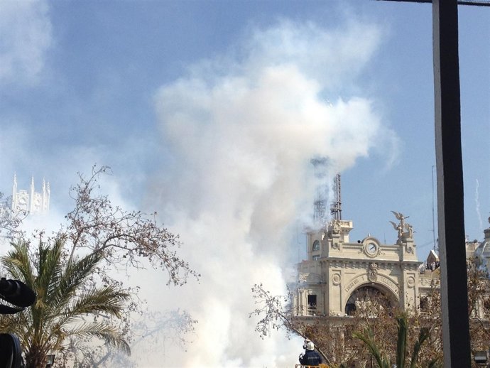 Mascletà de este miércoles 15 de marzo desde la Plaza del Ayuntamiento