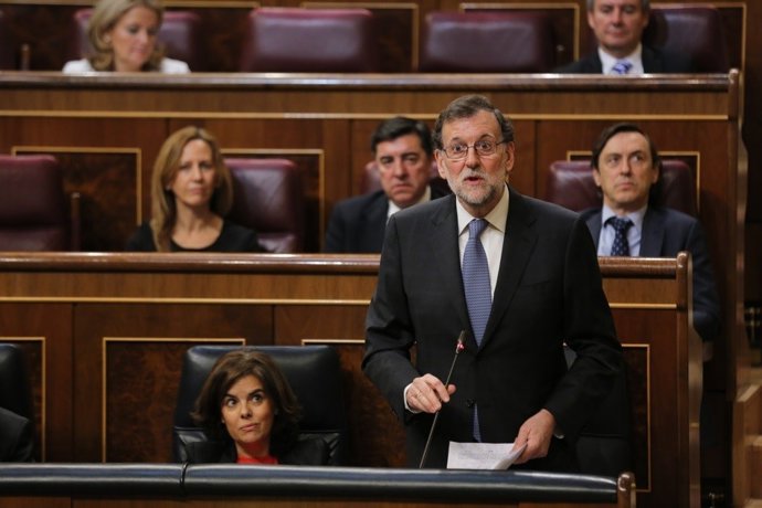 Rajoy en la sesión de control al Gobierno en el Congreso