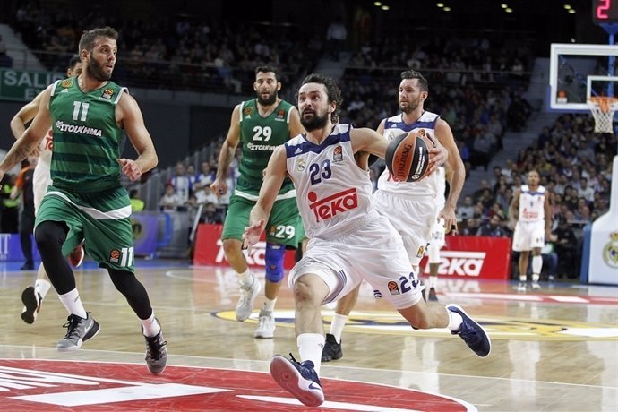 Sergio Llull en el Real Madrid - Panathinaikos