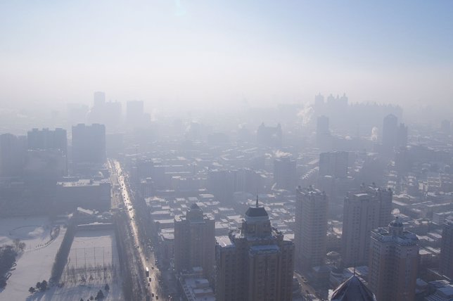 Smog en Harbin, Manchuria