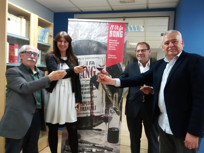 S.Balcells (comissari), L.Borràs (ILC), D.Rovira (Espluga) i J.M.Rovira (Coord)