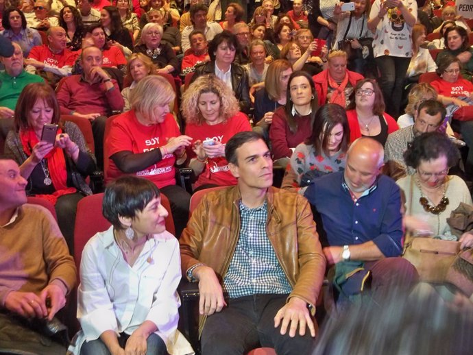 Pedro Sánchez, candidato a la secretaría general del PSOE, en Ourense