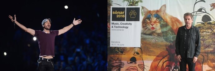 Enrique Igleasis y Jean Michel Jarre