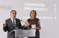 La Diputación de Málaga cierra 2016 con un superávit de 60 millones y una ejecución presupuestaria del 85%
