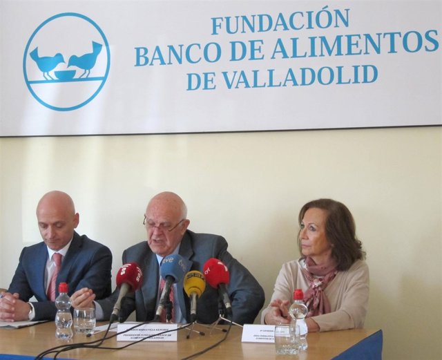 Rueda de prensa en el Banco de Alimentos de Valladolid