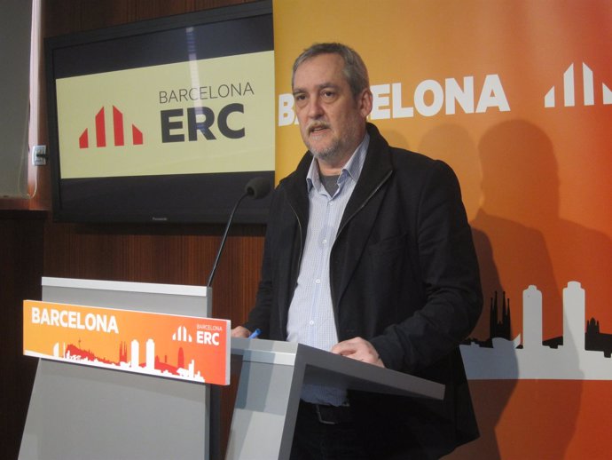El portavoz de ERC en el Ayuntamiento de Barcelona, Jordi Coronas