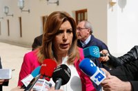 Susana Díaz agradece la movilización de los voluntarios por un PSOE "unido, fuerte y ganador"