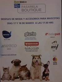La pasarela Boutique presenta los productos y accesorios para mascotas más atractivos en el Salón Iberzoo+Propet