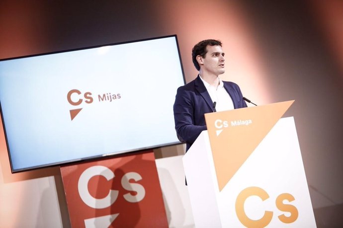 Albert Rivera en un acto en Mijas 