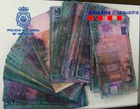 Cae un grupo por cambiar en España billetes marcados procedentes de atracos en Francia