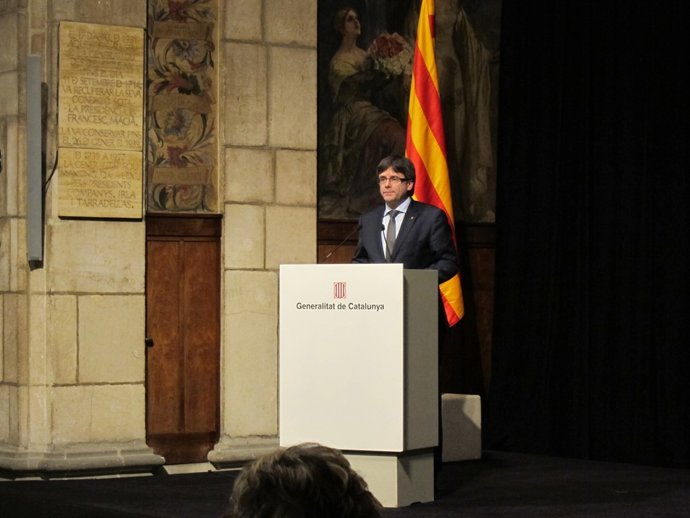 El president de la Generalitat,  Carles Puigdemont