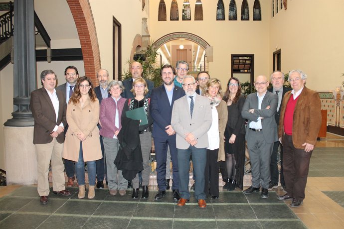 Elconseller de Salut, T.Comín, en el Consell Assessor en Política d'Investigació