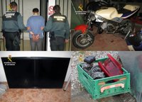 La Guardia Civil detiene a un violento delincuente y a seis menores por una veintena de robos y atracos