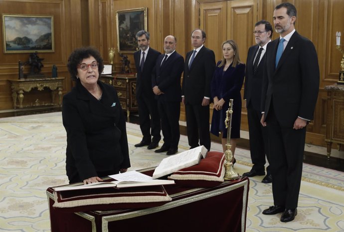 María Luisa Balaguer promete su cargo como nueva magistrada del Constitucional