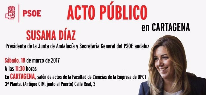 Acto Susasan Díaz en Cartagena