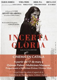 Proyección especial de Incerta glòria, con Agustí Villaronga y el equipo de la película, este domingo en Palma