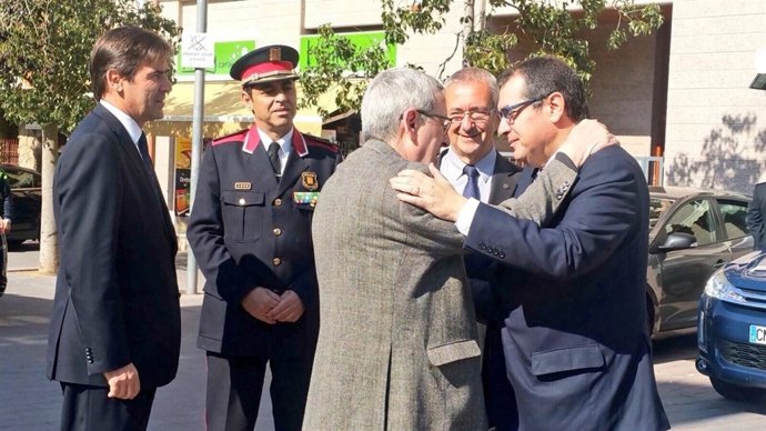 Jordi Jané en l'homenatge al mosso Santos Santamaría assassinat per ETA