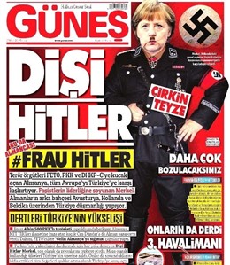 Portada de Gunes dedicada a Angela Merkel 