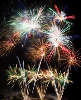 Castillo de fuegos artificiales de Pirotecnia Valenciana, de Llanera de Ranes