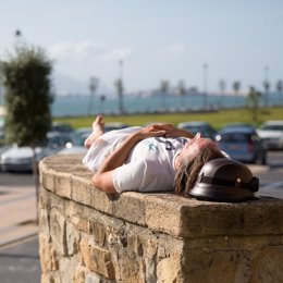 Siesta, durmiendo al aire libre