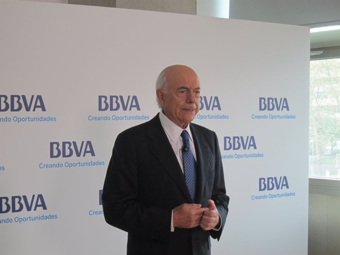 Francisco González, presidente del BBVA, en Bilbao