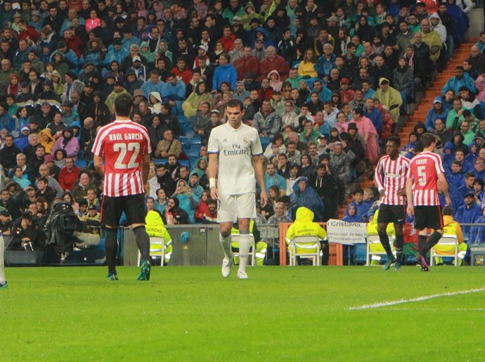 Pepe, Real Madrid contra el Bilbao la Liga