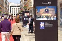 La calle Larios de Málaga muestra los 20 años del Festival de Cine