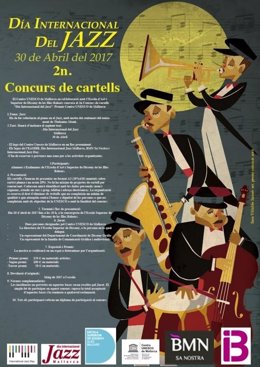 Cartel convocatoria 2º concurso carteles Día Internacional del Jazz