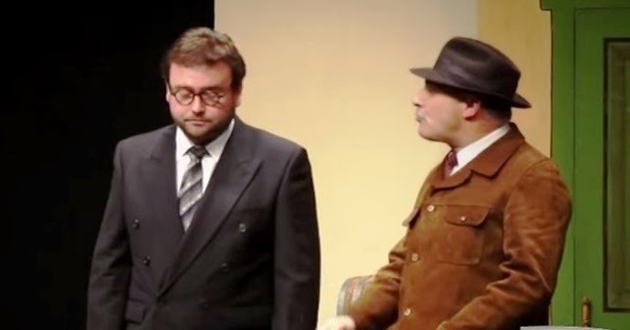 Sergio Buelga (izquierda) nuna actuación. 