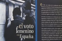 Una exposición en Olivenza hace un recorrido histórico sobre el voto femenino en España