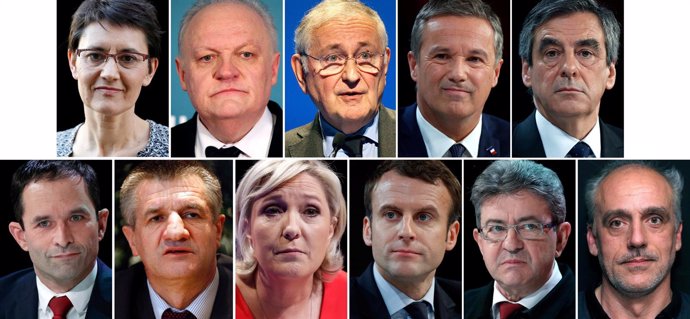 Candidatos a las elecciones presidenciales de Francia 2017