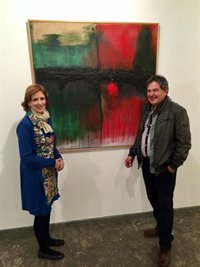 El artista Miguel Ángel Campo muestra sus pinturas en la sala de exposiciones Ibercaja