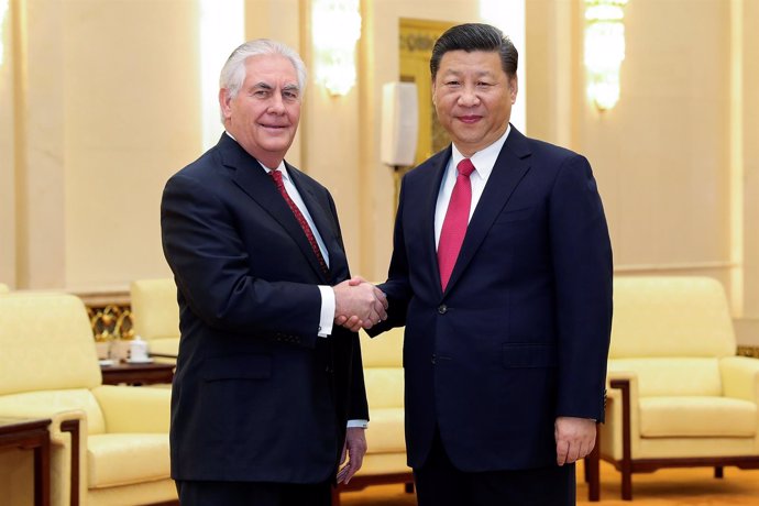  Xi Jinping Junto A Rex Tillerson